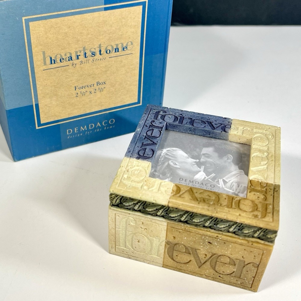 2005 Demdaco Forever Box Lidded Trinket Box‎ Resin by Heartstone Bill Stross NEW